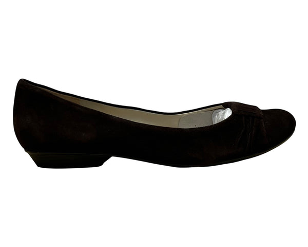 Naturalizer Women’s Ox Brown Suede Slip-On Minka N5 Comfort Flats Size 12M