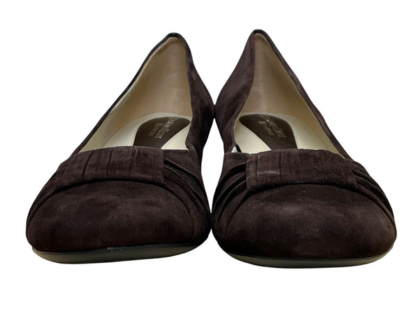 Naturalizer Women’s Ox Brown Suede Slip-On Minka N5 Comfort Flats Size 12M