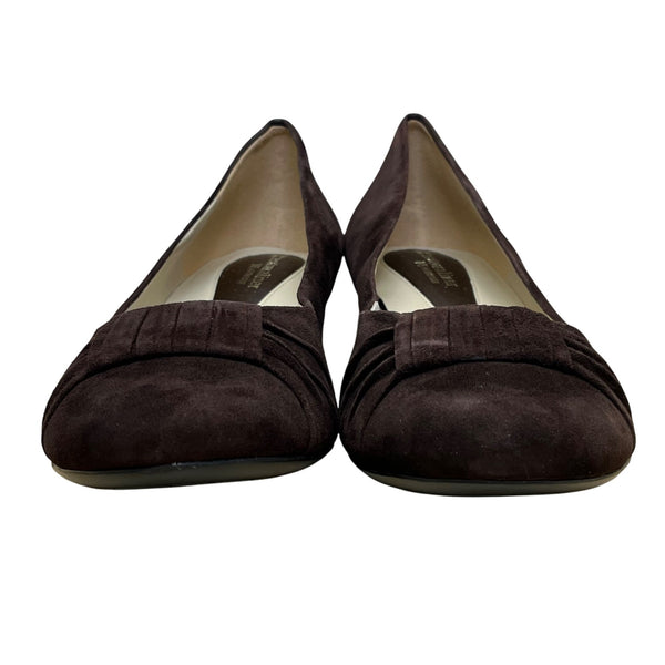 Naturalizer Women’s Ox Brown Suede Slip-On Minka N5 Comfort Flats Size 12M
