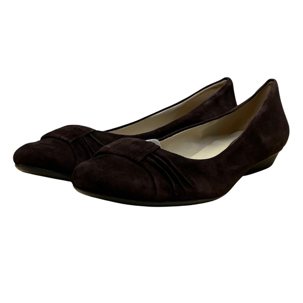Naturalizer Women’s Ox Brown Suede Slip-On Minka N5 Comfort Flats Size 12M