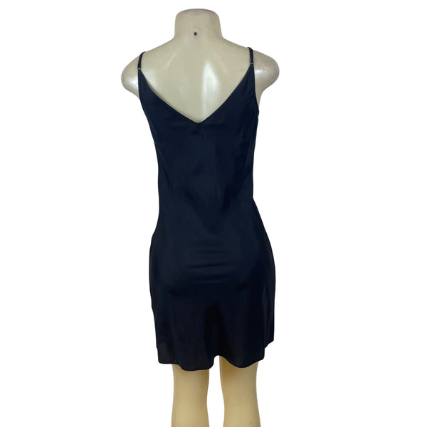 Belle by oasis Black Womens Sleeveless Beaded Cocktail Dress Chiffon Sz 8/34