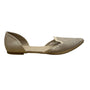 Restricted Women’s Beige Faux Leather Perforated D’Orsay Flat Shoes Size 10