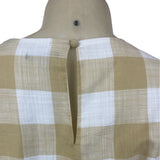 Who What Wear Yellow & White Gingham Ruffle Sleeve Dress With Waist Tie Size S