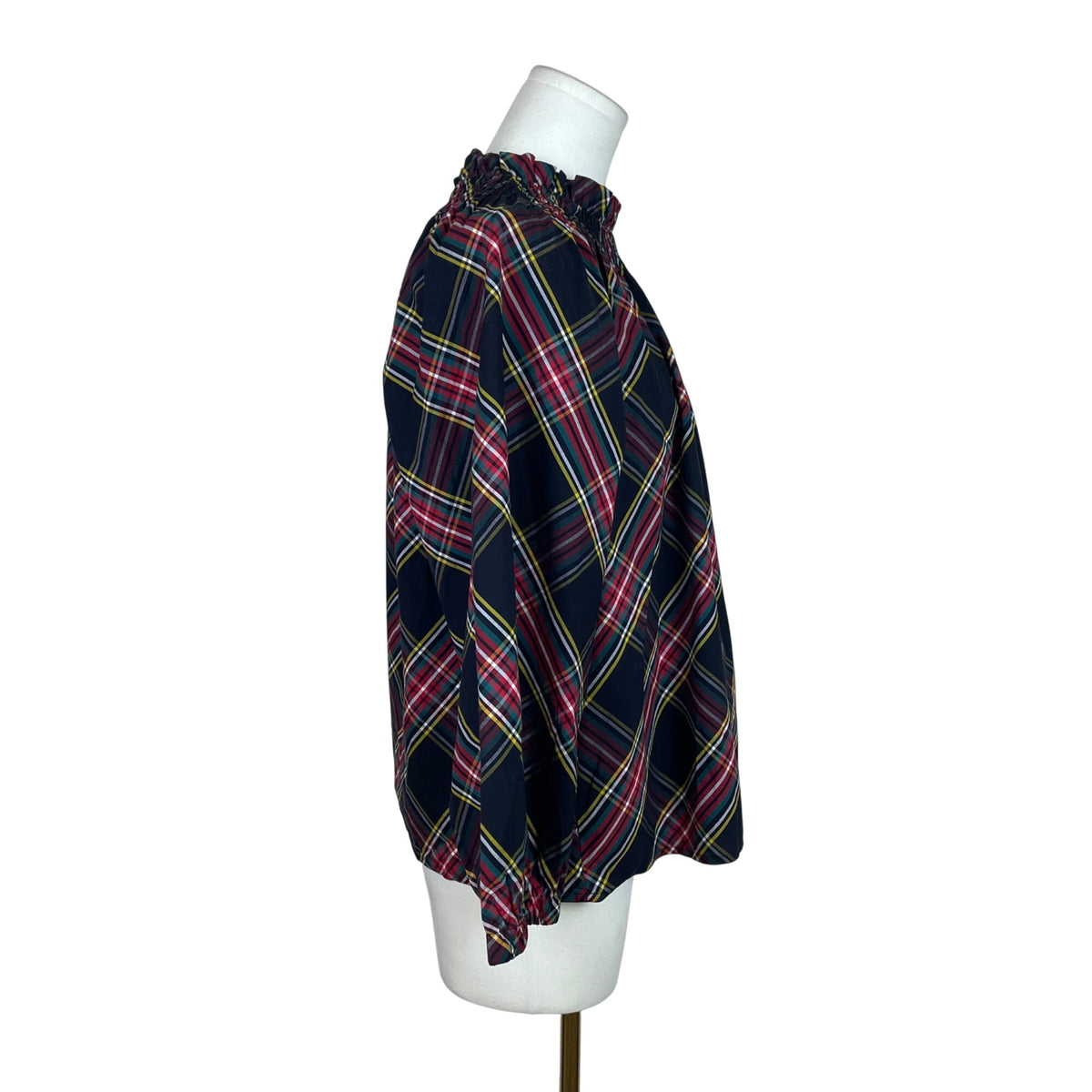 J.Crew Women’s Multicolor Plaid Cotton Blouse Size M