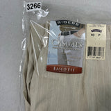 Riders By Lee Casuals Beige Pants Womens Straight-Leg Classic Fit Size 10-P- New