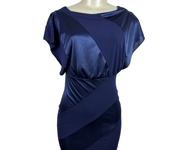 Sweet Storm Womens Navy Blue Bodycon Mini Dress Size S