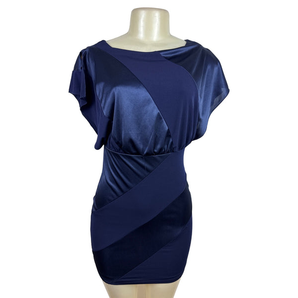 Sweet Storm Womens Navy Blue Bodycon Mini Dress Size S