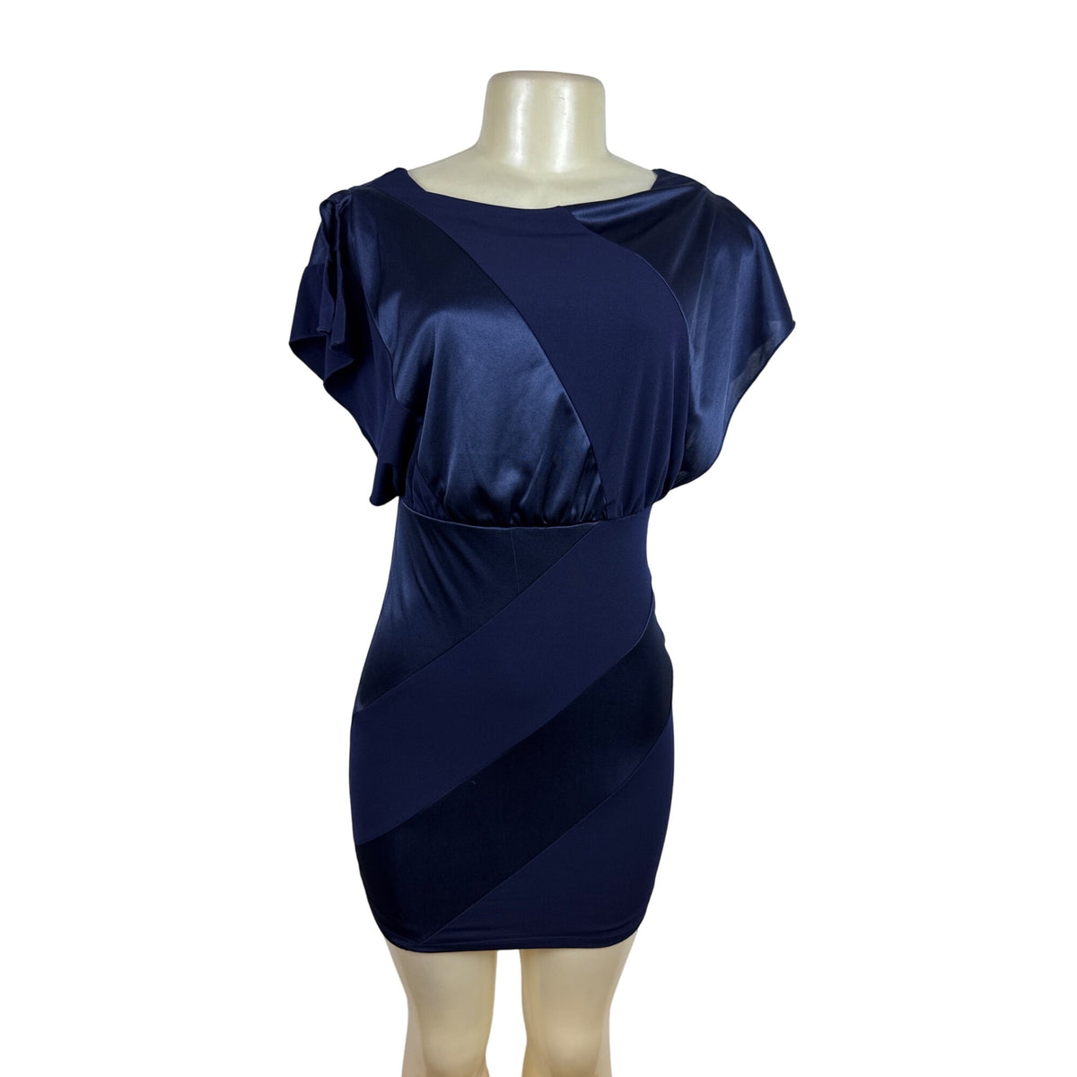 Sweet Storm Womens Navy Blue Bodycon Mini Dress Size S