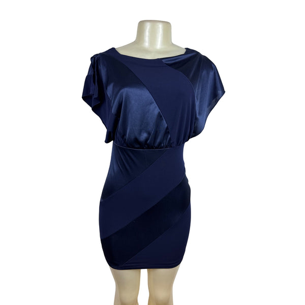Sweet Storm Womens Navy Blue Bodycon Mini Dress Size S