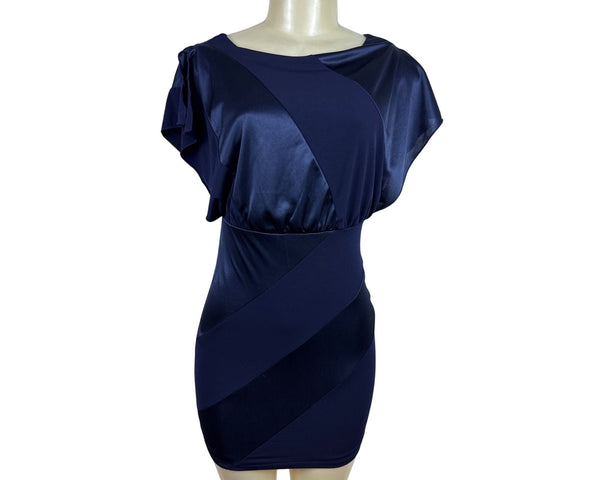 Sweet Storm Womens Navy Blue Bodycon Mini Dress Size S