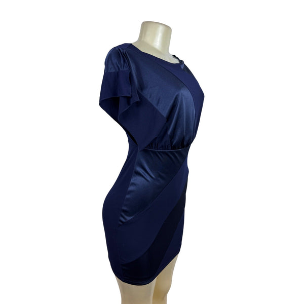 Sweet Storm Womens Navy Blue Bodycon Mini Dress Size S