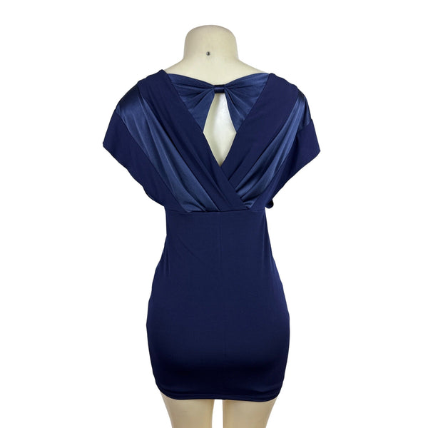 Sweet Storm Womens Navy Blue Bodycon Mini Dress Size S