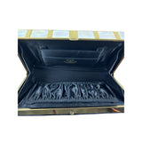 Land Bags By Edward Women's Black Velvet Mother Of Pearl Evening Clutch Size S