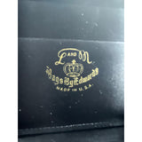 Land Bags By Edward Women's Black Velvet Mother Of Pearl Evening Clutch Size S
