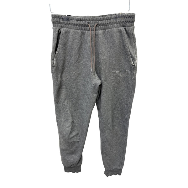 Puma Mens Gray Cotton Sweatpants Small Joggers Drawstring Waistband & Pockets