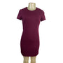 Calvin Klein Textured Floral Burgundy Short Sleeve Sheath Dress Size 2P