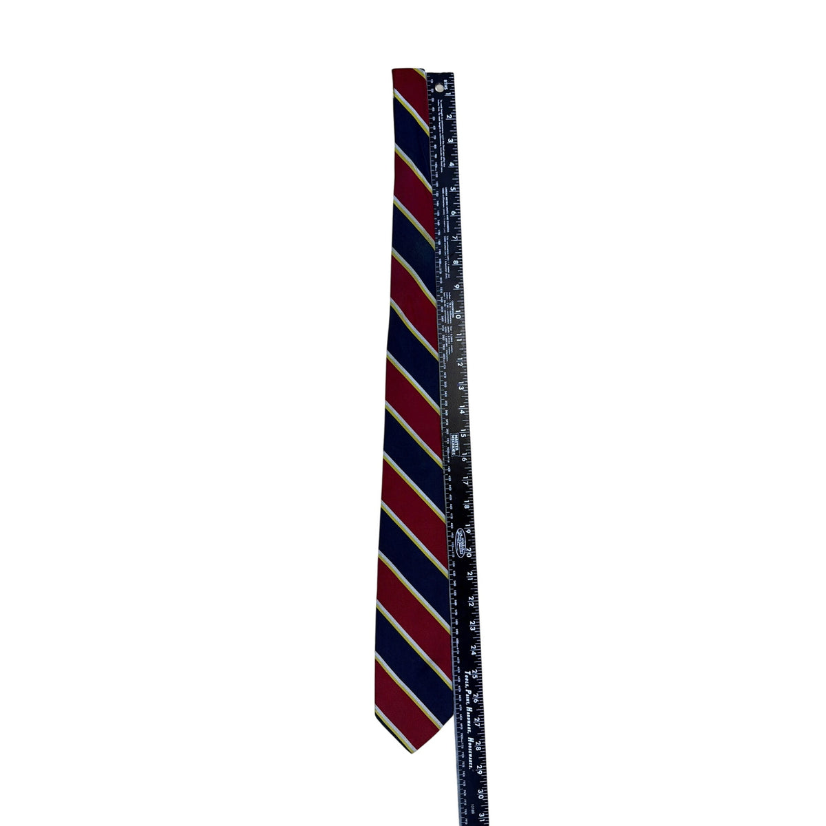 Brooks Brothers Mens Red & Navy Silk Striped Necktie Classic Style