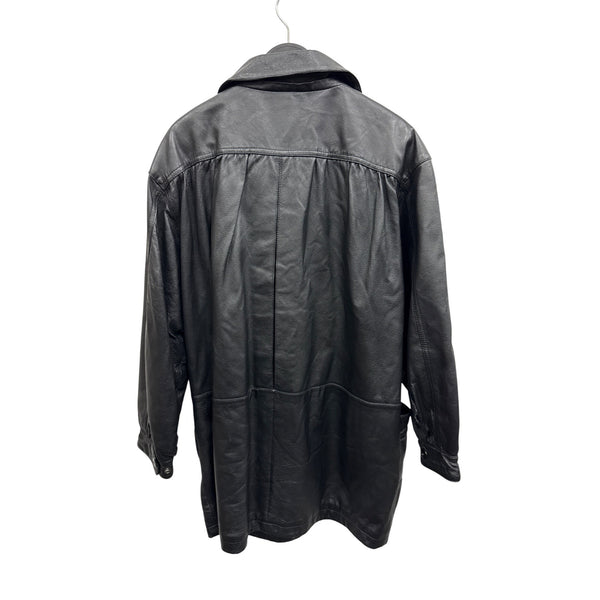 Liz Baker Essentials Black Leather Jacket Womens Medium