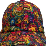 Laurl Binch Women's Multicolor Floral Art Cap Hat Adjustable Strap