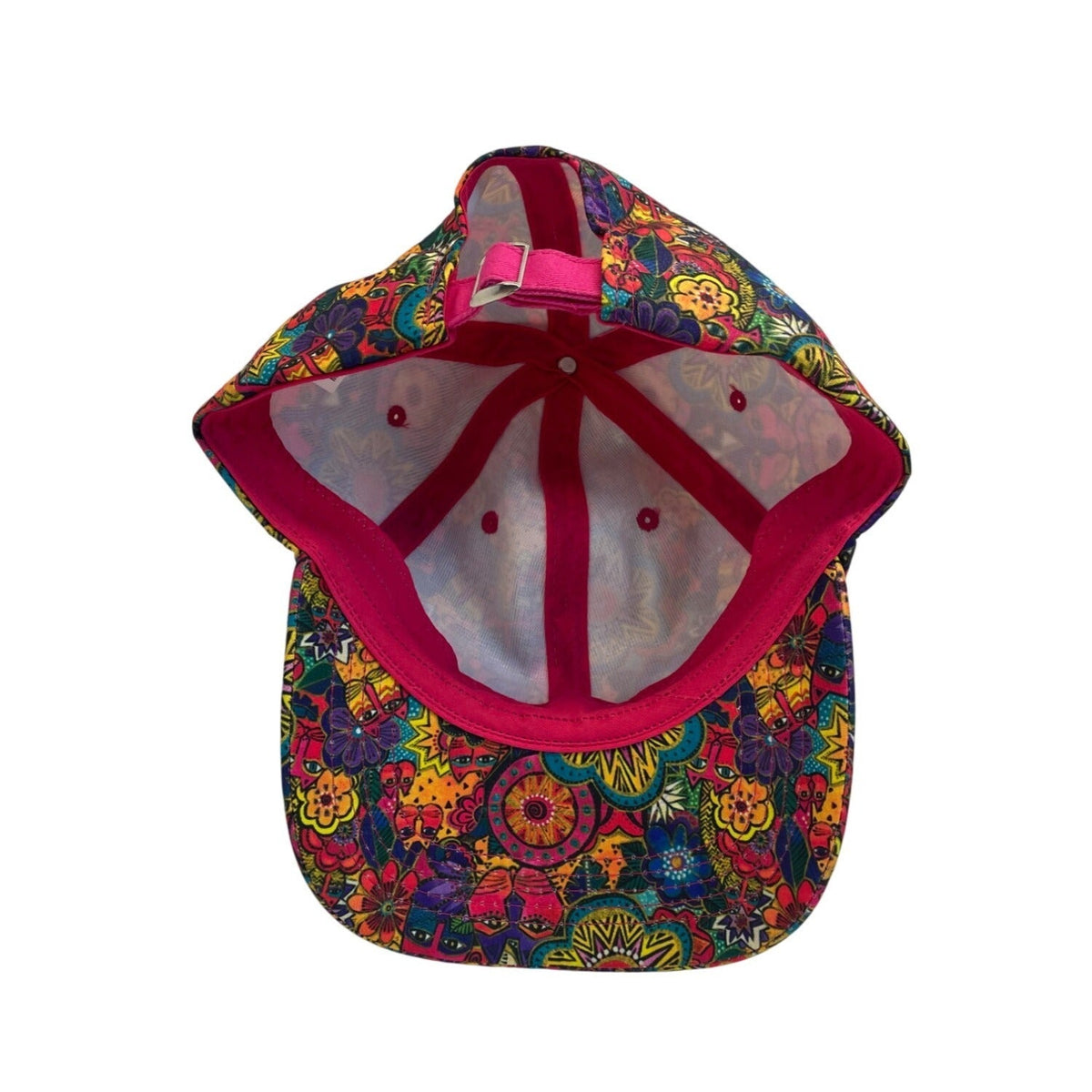 Laurl Binch Women's Multicolor Floral Art Cap Hat Adjustable Strap