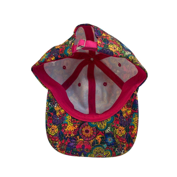 Laurl Binch Women's Multicolor Floral Art Cap Hat Adjustable Strap