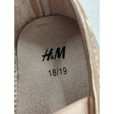 H&M Toddler Ballet Flats Metallic Pink Bow Accent Size 18/19 NWOT