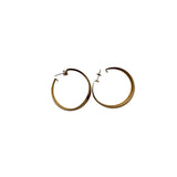 Gold-Tone Wide Hoop Earrings For Women