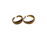 Gold-Tone Wide Hoop Earrings For Women