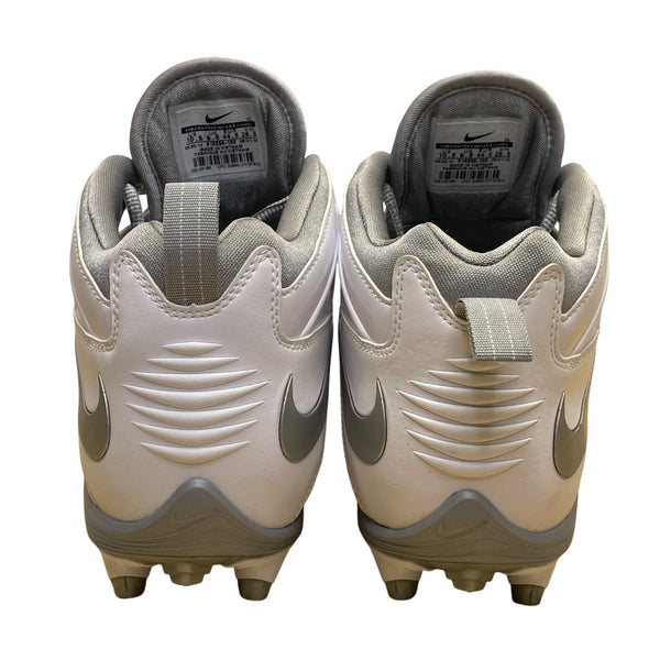 Nike Men’s White/Gray Huarache Lacrosse Performance Football Cleats Size 10.5