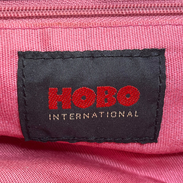 Hobo International Womens Black Leather With Handle Cutout & Zip Closure Handbag