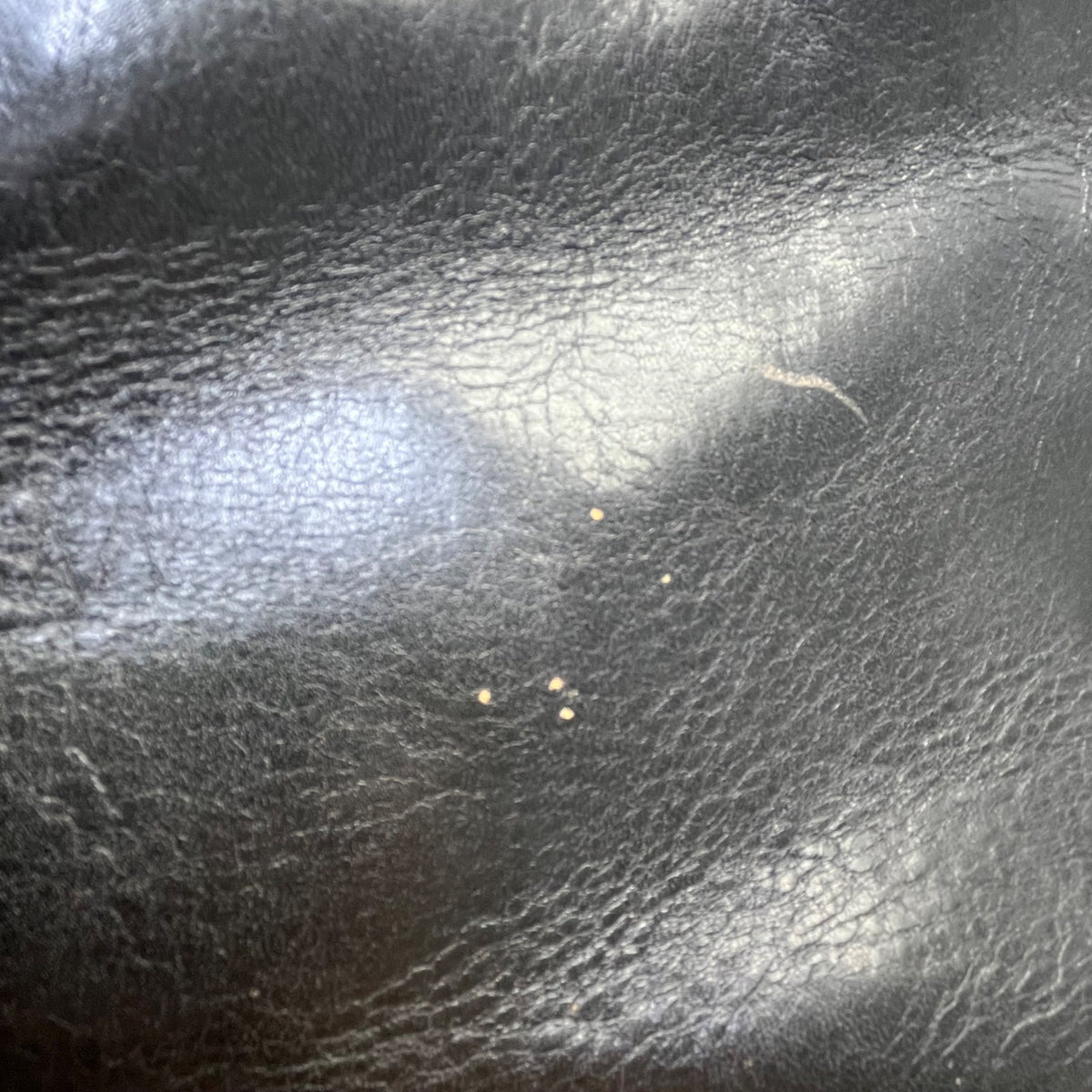 Hobo International Womens Black Leather With Handle Cutout & Zip Closure Handbag