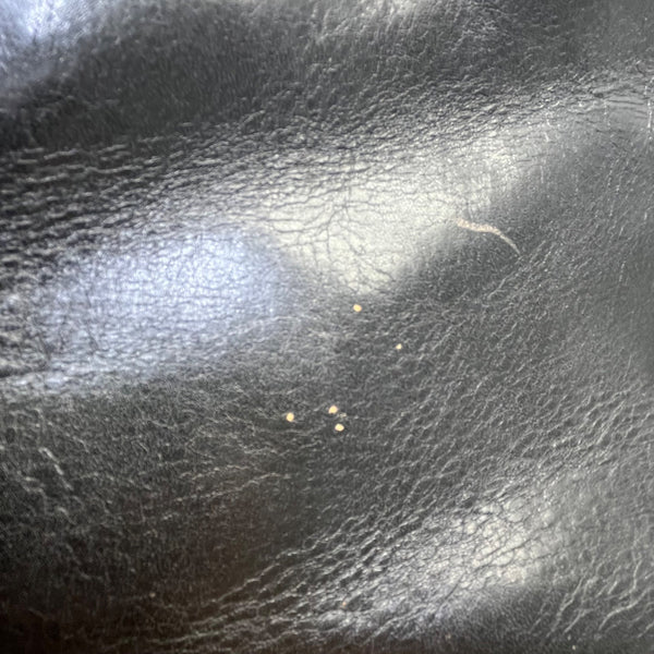 Hobo International Womens Black Leather With Handle Cutout & Zip Closure Handbag