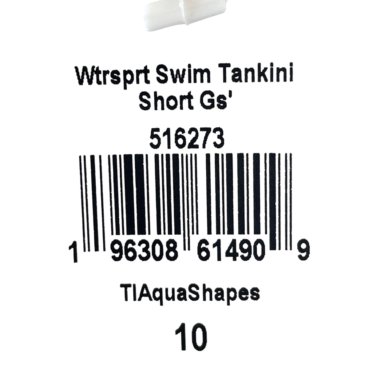 L.L.Bean Girls Teal Multicolor Waterport Swim Tankini Set UPF 50+ Geometric Print Size 10