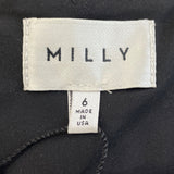 Milly Women's Black Fringe Sleeveless Mini Dress Sz 6 - New