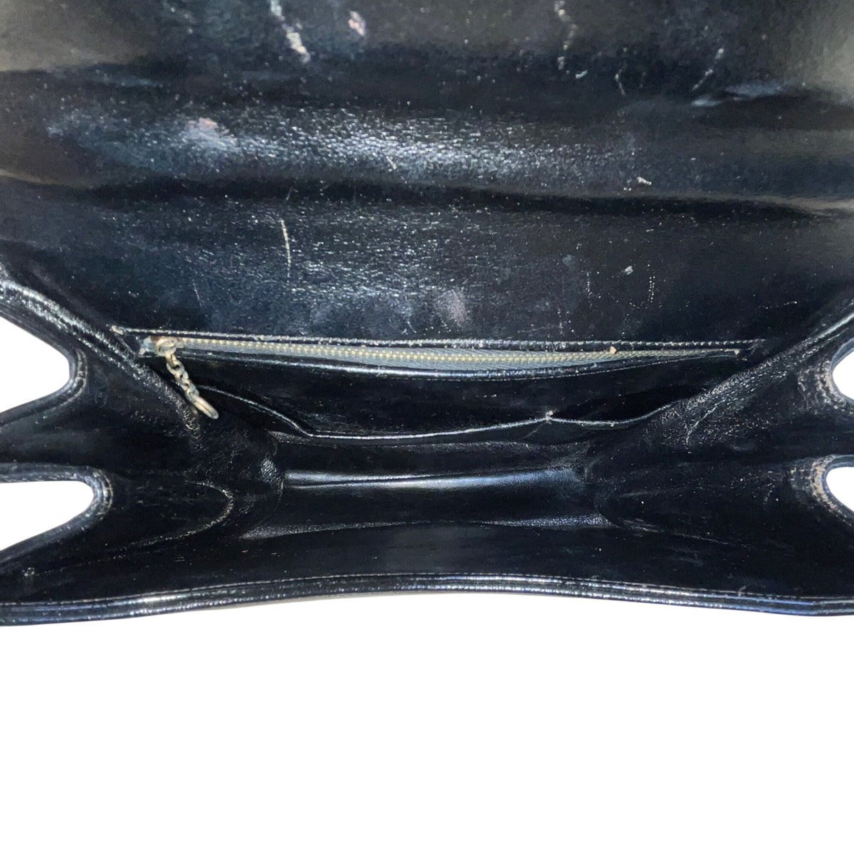 Vintage Igor Women’s Black Leather Gold Handle Structured Elegant Purse