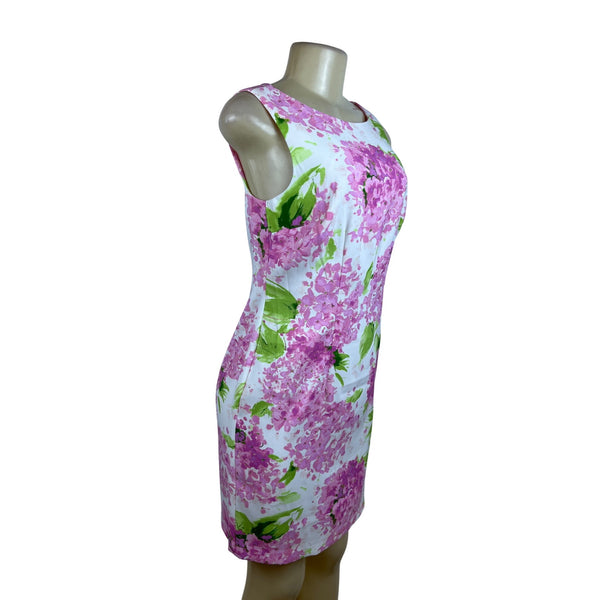 Alyx Womens Floral Print Dress Sleeveless Bright Pink & Green Size 2 - New