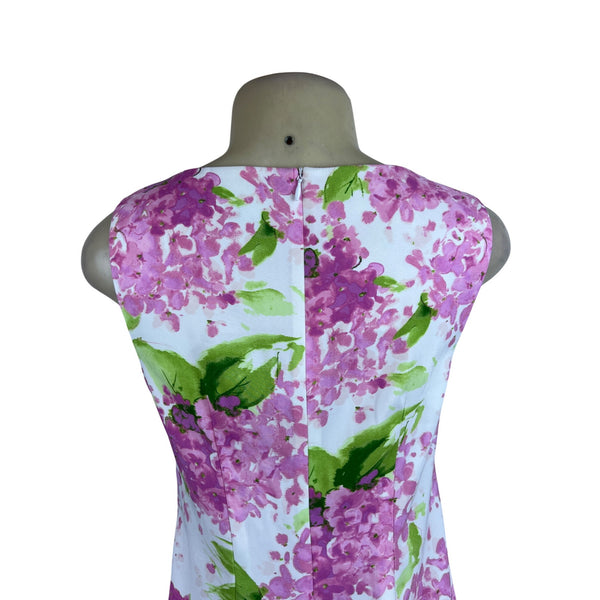 Alyx Womens Floral Print Dress Sleeveless Bright Pink & Green Size 2 - New