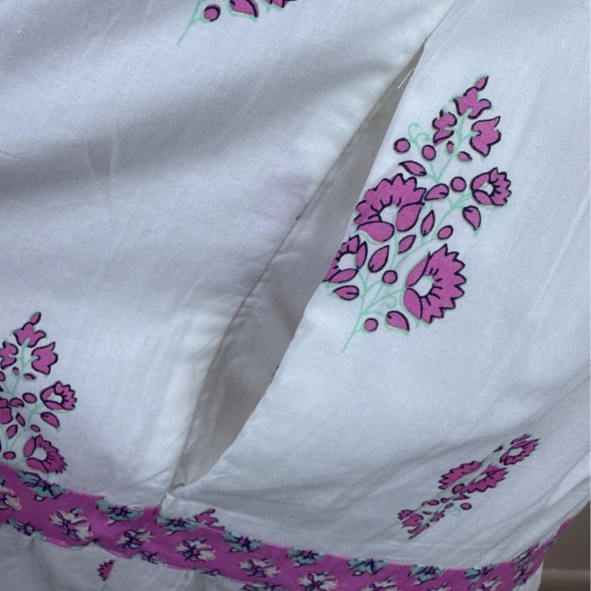 J.Crew Floral Sundress With Pink Embroidered Trim Sleeveless White Size 6 - New