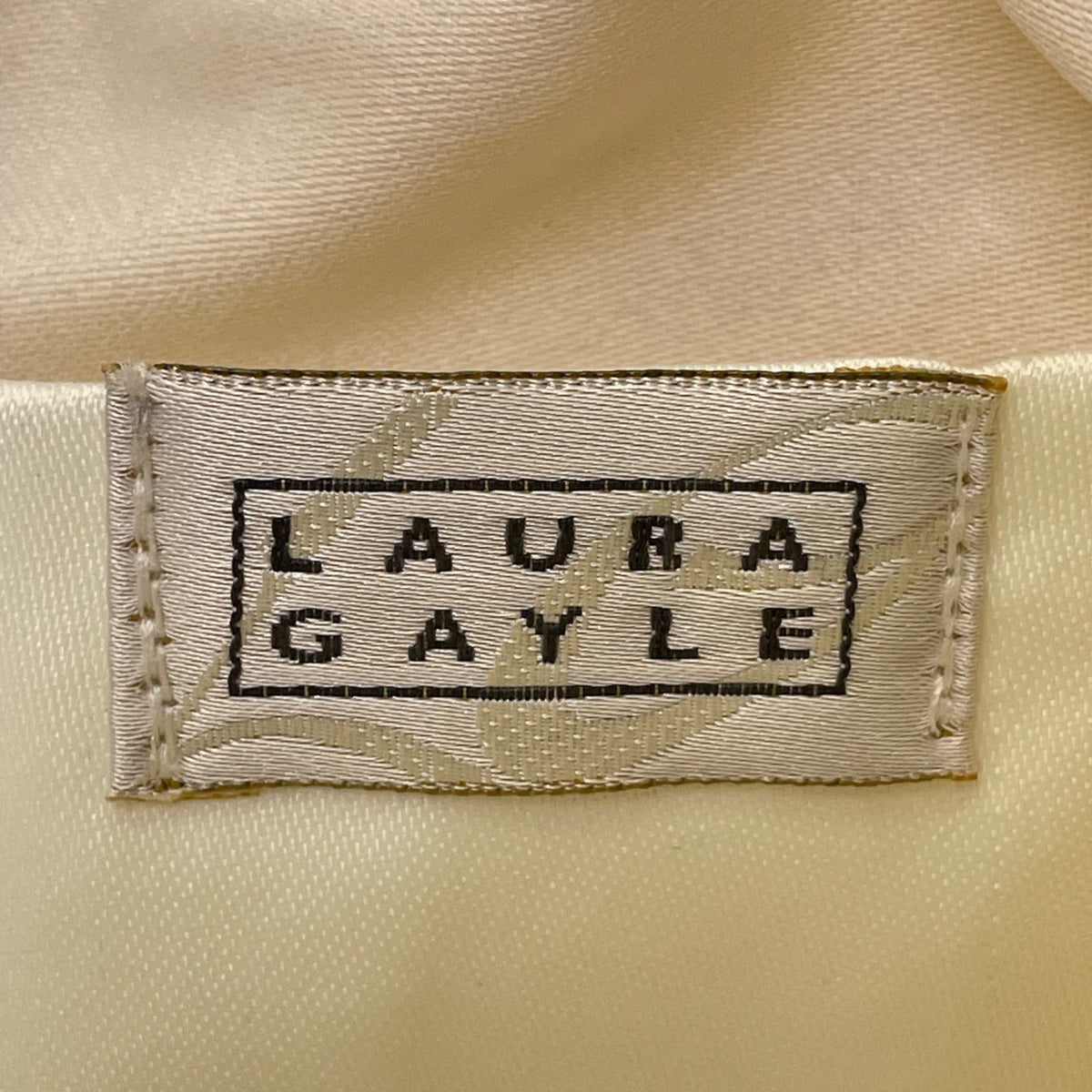 Laura Gayle Women’s Ivory Beaded With Braided Strap Elegant Evening Purse Size S