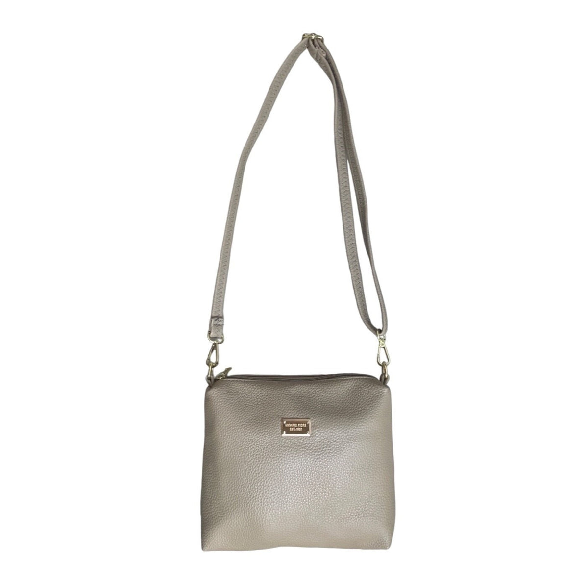 Michael Kors Women's Tan Golden Hardware Shoulder Tote Bag Sz S