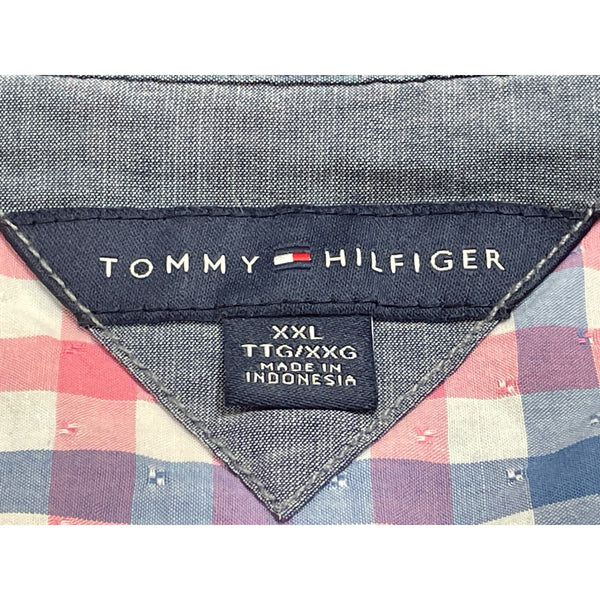 Tommy Hilfiger  Plaid Multicolor Women’s Button-Up Shirt Checked Pattern XXL
