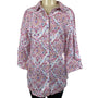 Chico’s Women's Pink Button Down Shirt Sz 3