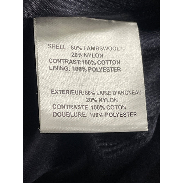 Forecaster Women’s Navy Wool Hooded Coat With Velvet Trim Warm Outerwear Size 12
