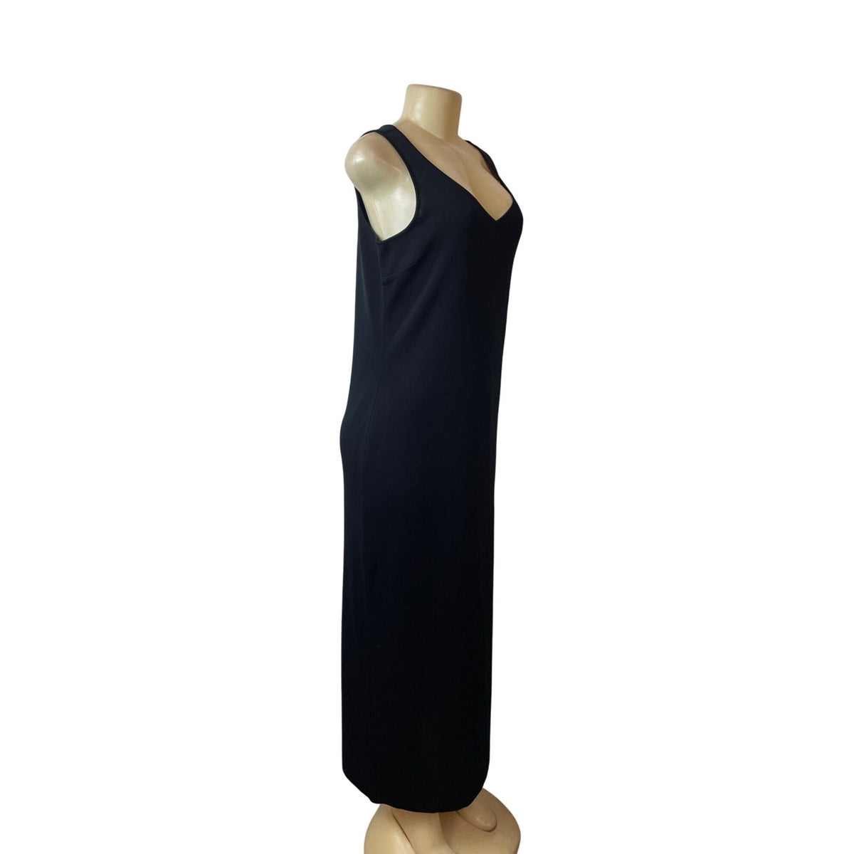 PleinAir Black Sleeveless V-Neck Long Evening Dress Sz M