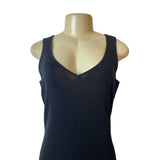 PleinAir Black Sleeveless V-Neck Long Evening Dress Sz M