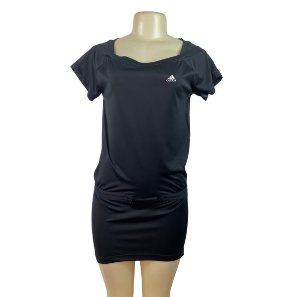 Adidas Black Climalite Athletic Dress W/ Adjustable Waistband Womens Size S