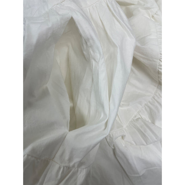 NIA Womens White Puffy Sleeve Tiered Mini Dress Size XS- New