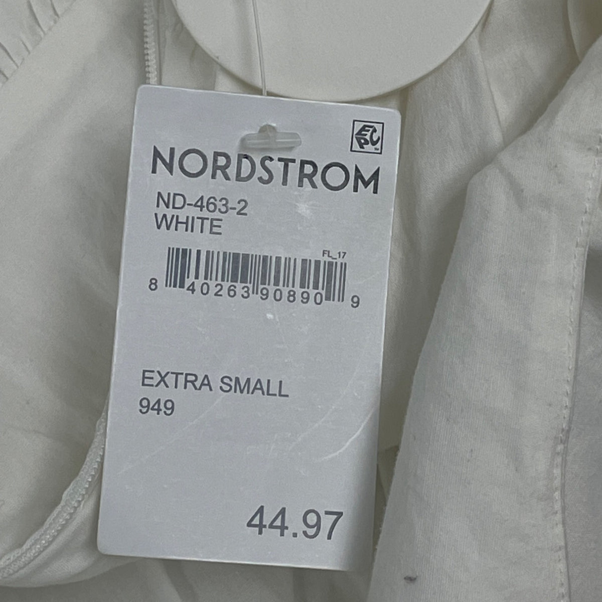 NIA Womens White Puffy Sleeve Tiered Mini Dress Size XS- New