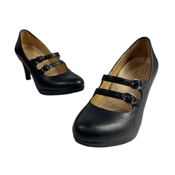 Naturalizer Women's Black Prudence Round Toe Heels Sz 5.5