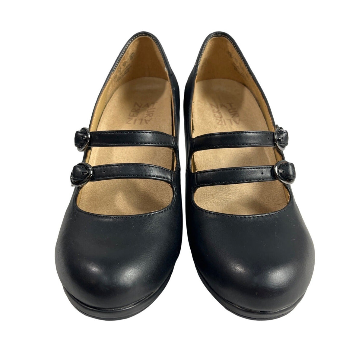 Naturalizer Women's Black Prudence Round Toe Heels Sz 5.5